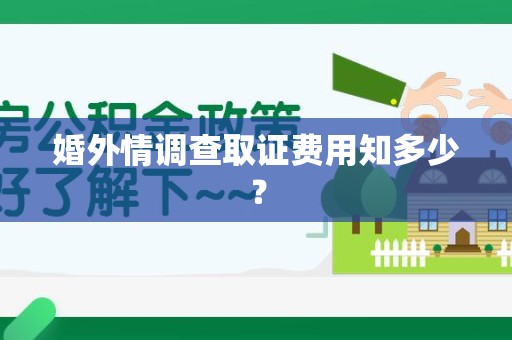 浮梁婚外情调查取证费用知多少？
