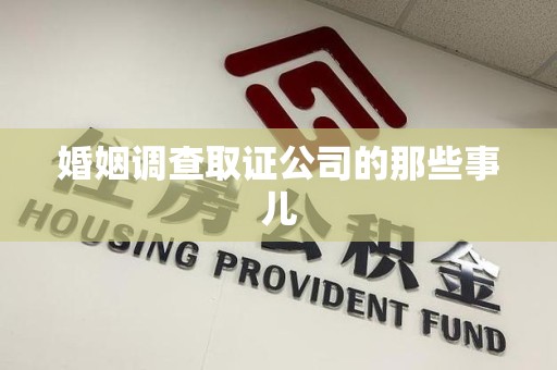 浮梁婚姻调查取证公司的那些事儿