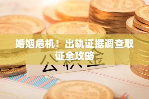 浮梁婚姻危机！出轨证据调查取证全攻略