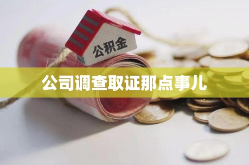 浮梁公司调查取证那点事儿