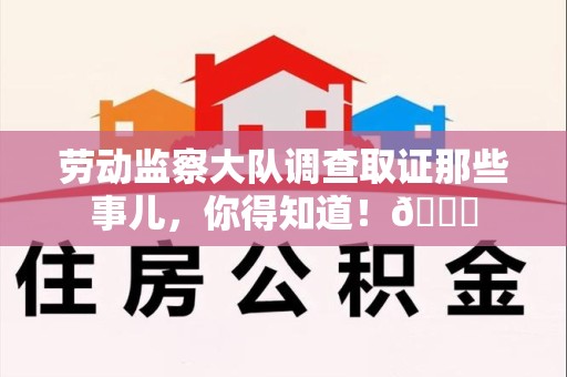 浮梁劳动监察大队调查取证那些事儿，你得知道！😎