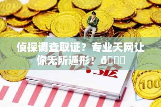 浮梁侦探调查取证？专业天网让你无所遁形！😎