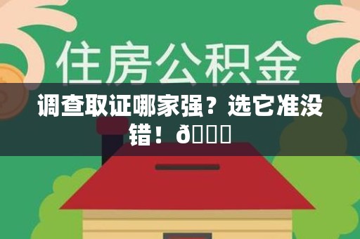 浮梁调查取证哪家强？选它准没错！😎