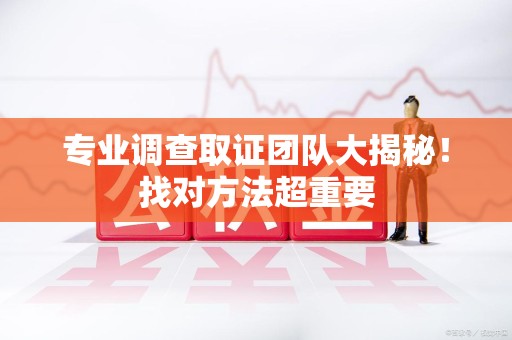 浮梁专业调查取证团队大揭秘！找对方法超重要