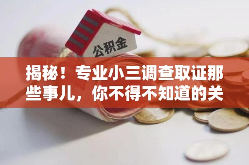 浮梁揭秘！专业小三调查取证那些事儿，你不得不知道的关键点