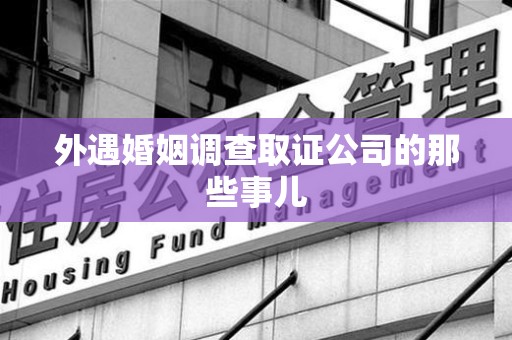 浮梁外遇婚姻调查取证公司的那些事儿