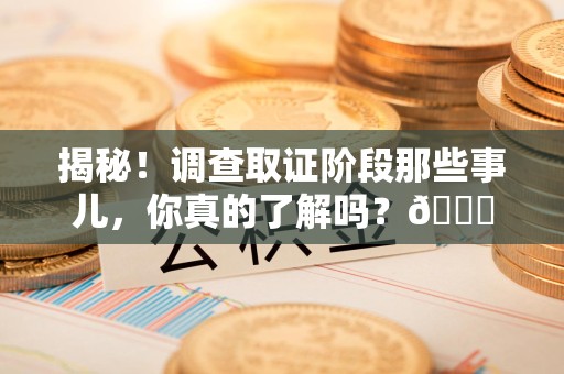 浮梁揭秘！调查取证阶段那些事儿，你真的了解吗？😎