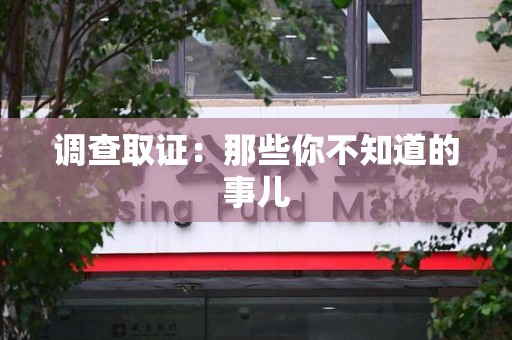 浮梁调查取证：那些你不知道的事儿